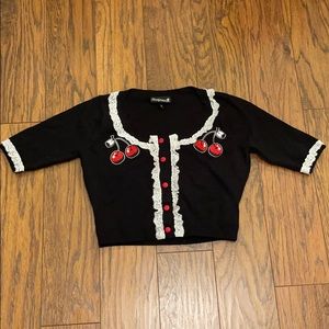 Sourpuss Crop Sweater Sz Small